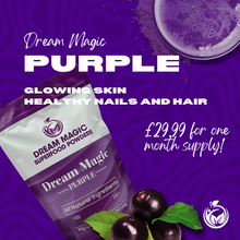 Glowing Skin & Hair with Purple - Superfood powder containing Marine Collagen, Hyaluronic Acid and Acai Berry