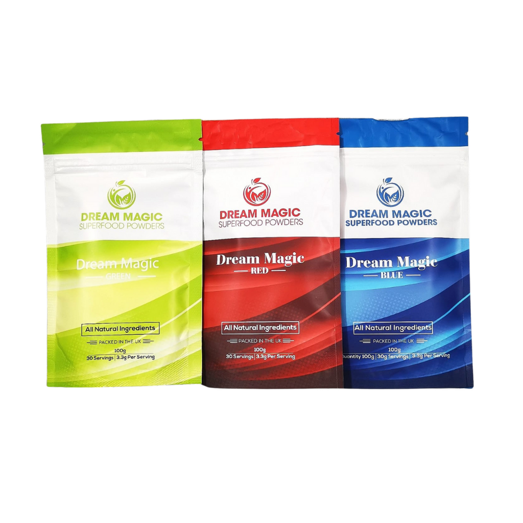Kickstart Bundle - Red, Green & Blue Blends – Dream Magic Superfood Powders